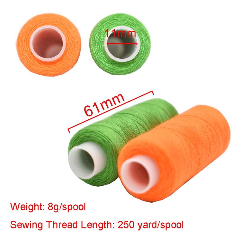 Renashed Sewing Thread 30 Colors Sewing Industrial Machine and Hand Stitching 250 Yards Each Sewing Thread Polyester - Image 2